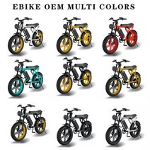 전기자전거 접이식 전동 전기 자전거 팻 타이어 인치 성인용 오프로드 시티 팻바이크 미국, Customized+751-1000w