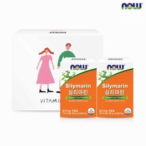 나우푸드 선물세트 실리마린 60캡슐 2개입 세트박스+쇼핑백, 단일/상품