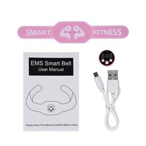 CkeyiN EMS 트레이닝 복근운동기구 운동 뱃살 몸매관리 뱃살다이어트 홈트레이닝, 핑크