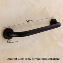 핸드레일 안전바 계단 레일 안전 난간 손잡이 난간대 욕실 벽부형 스텐 샤워 스테인레스 스틸 샤워 균형 막대 지원, 53cm