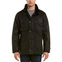 Barbour 남성용 새퍼 왁스 재킷 M 블랙
