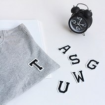 알파벳 와펜 와팬 패치 의류 리폼 수예부자재, 알파벳와펜R