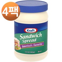 크래프트 샌드위치 스프레드 15oz, 4팩