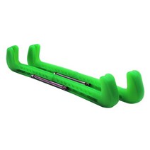 스케이트날집 가드독 쇼트트랙스케이트화 아이스하키 스케이트 날보호 커버 블레이드 가드 쉬운 사용 신발 도구 조정 가능한 스프링 액세서리 스포츠 부품 보호 휴대용, 초록