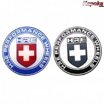HRE 휠 앰블럼 (56mm 65mm) (4개 한세트), 65mm HRE블루