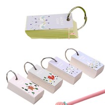 휴대용 링 단어 카드 영단어장 영어 오답 노트 문답 고등 초등 중학생 공무원 암기 영단어 외우기 취준생 토익 보카 미니 수첩