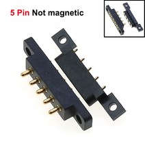 전기장비 1 쌍 자기 포고 핀 커넥터 2/3/4/5/6Pin 피치 2.2/2.3/2.5/2.54/2.8 MM 스프링로드 Pogopin 남성 여성 접촉 스트립, 16 5Pin Not Magnetic