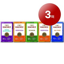 Hachez 하세스 독일 직배송 다양한 카카오 초콜릿 모음 75g Kakao schokolade Mischpackung, 3팩