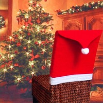 크리스마스 식탁 의자커버 테이블장식 성탄 파티 데코 꾸미기 XMAS 소품