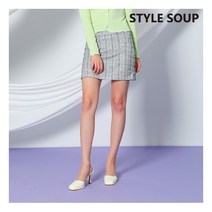 [숲(SOUP)] 트위드 에이치라인 스커트(SX3SRE1)
