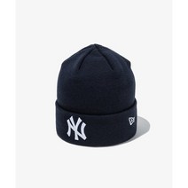뉴에라 MLB 미국정품 리그 베이직 커프 뉴욕 양키스 비니 네이비 KNIT LEAGUE BASIC CUFF NEYYAN NAVY