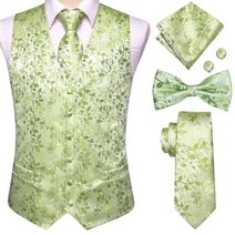 수트 가을 파티 하이-타이 브랜드 실크 망 조끼 레드 블루 그린 골드 양복 넥타이 Bowtie Hanky 커프스 단추 세트 남성용 허리 자켓 웨딩 오피스