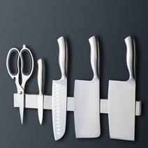 구디푸디 304스테인레스 자석 칼걸이 칼꽂이 거치대, 일반형 (중 40cm), 1개