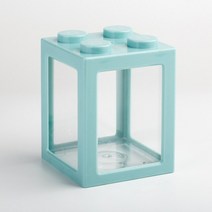 아크릴 어항 수조 여러 가지 빛깔의 수족관 쌓기 가능한 빌딩 블록 생태 미니 물고기 탱크 작은 파충류 애