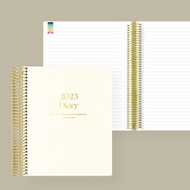 [아이스타일] 2023 PU 점보 노트 - 아이보리, 각인 없음, Box 추가