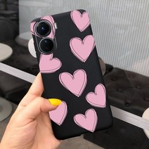 커플폰케이스 아이폰 갤럭시 커플 케이스 제작 For Vivo Y16 4G 러블리 하트 Coque Fundas 2022 패션 레인보우 패턴 전화 커버 소프트 Sikilly 실리콘