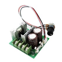 DC 모터 속도 컨트롤러 DC12V-40V 10A 전자 조절기, 녹색