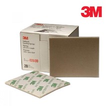 3M 스폰지 연마재 페파 1장 프라이머 퍼티 목공 그라인더 광택 퍼티작업, 02604 (320~400방)