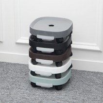 아그노 바퀴달린 물받이 화분받침대 사각, 민트