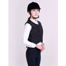 승마복 보호 장비 안전 조끼 성인 어린이, 성인 블랙 M  신장 160165CM