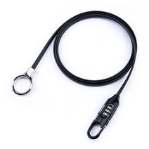 콕스 강철 케이블락 자전거 자물쇠 열쇠 번호 락 잠금, 레드