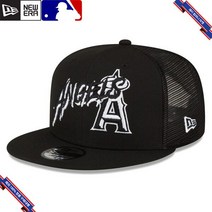 [미국정품] 915477 스냅백 캡모자 MLB [LA 에인절스] 뉴에라 Street Trucker 9FIFTY Snapback Hat - Black -