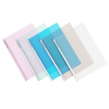 문화산업 사각 레일클리어홀더 F490B-7, 투명, 10개입