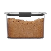Rubbermaid 브릴리언스 팬트리 밀폐 식품 보관용기 브라운 슈가 7.8컵 용량 BPA 프리 플라스틱 오픈 스톡, 7.8 Cup, 1개