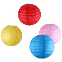 파스텔 칼라 한지 등갓 인테리어 한지등 원형등 무지등 일식등 거실등 한지공예 종이등 장식등 무드등, 칼라한지등갓-노랑