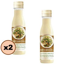 CJ 아몬드 호두 드레싱 230gx2 간편요리 캠핑요리, 2세트