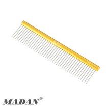 마단 푸들콤 스프레이콤 Spray Comb 강아지빗 엉킨털빗 푸들용빗, 7.5인치 19Cm 칼라콤 MAC-190W Gold