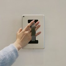 네츄럴파크 부착형 태블릿 밴드 스트랩 핸드 그립 손잡이 아이패드 갤럭시탭, 부착형태블릿밴드스트랩-블랙