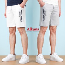 알칸스 여름 남자 트레이닝 반바지 4부/5부 츄리닝 팬츠 21S21