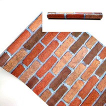 벽돌그림 셀프 아트월 싱크대 방문 벽 필름 시공 시트지