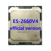 Intel Xeon E5-2690V4 Qs ersion CPU 프로세서 X99 서버 마더 보드 용 2.60ghz 14 코어 35mb TPD 135W FCLG, 한개옵션0