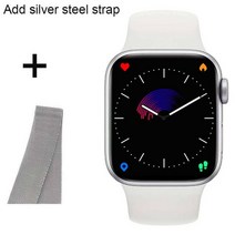 X8 Pro Max 스마트 워치 남성 여성 피트니스 팔찌 맞춤 다이얼 Smartwatch 블루투스 통화 시리즈 7 PK T900 W27, [01] X8s Pro max, [05] add silver steel