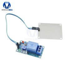 강우센서 우적센서 레인샌서 레인센서 모듈 ARDUINO 로봇 래인 샌서 레인 센서 물 빗방울 감지 모듈 빗방울 빗물감지 12v 컨트롤러 전원 릴레이 스위치 제어 보드 36