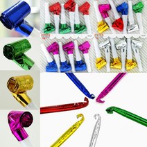 파티 코끼리 나팔 6개 은박 응원 뿌우 코 불기 체육 소품 KC인증, 파티코끼리나팔(6개입)혼합
