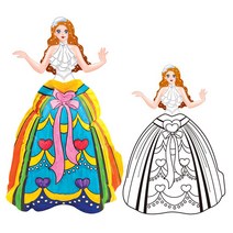 컬러룬 그리기 풍선 공주 이사벨라, 3개