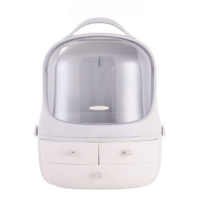 화장품수납 보관함 아크릴수납함 화장대 선반 정리함 서랍 케이스 트레이 진열대 정리대, B