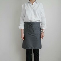 메종텍스타일 모노 바리스타 앞치마 하프형 멜란지그레이, 1개