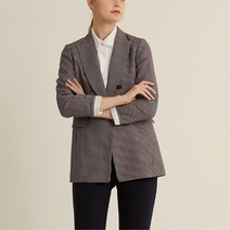올리비아로렌 체크패턴 쓰리버튼 자켓 VOCFUXS2331