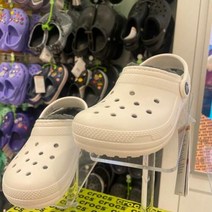 이랜드 [크록스]크록스 클래식 라인드 클로그 키즈 화이트 207010-10M