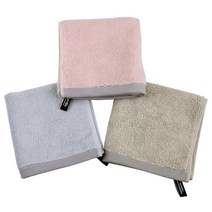 소프트한 모달사 이름자수 어린이집 고리 수건 타올 50G 30X30cm 핸드타월 5장, 핑크