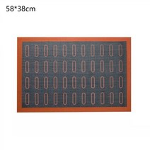 실리콘 베이킹 매트 비 스틱 멀티 사이즈 오븐 시트 라이너 과자 도구 롤링 반죽 케이크 마카롱 용 대형, [05] 58x38cm