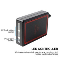 경광등 비상등LED 스트로브 라이트 무선 자동차 비상 점멸등 12V 트레일러 트럭 경찰 경고등 다이오드 램, 08 Red White