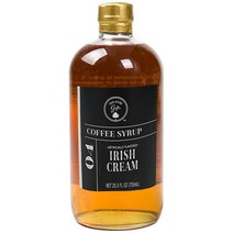 미국직구 10에이커 기프트 아이리쉬 크림 커피 시럽 양조 음료용 클래식 향미 시럽 라떼 차 쉐이크 스무디 우유 칵테일 믹스 25.4 Fl Oz, 1개, 245ml