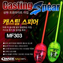 지존 캐스팅스피어 MF303 + 사은품 전자캐스팅볼 갈치 볼락 오징어 집어 (상세설명참조), 지존 캐스팅스피어 MF303(FS)-레드+425배터리