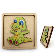 어린이 미술 색칠 입체 공룡 퍼즐 액자 만들기 5인 초등과학교구 체험활동 홈스클링