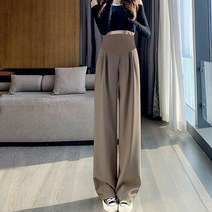 빅사이즈 임산부 팬츠 슬랙스 복대형 와이드 슬랙스 편한 임부복 바지